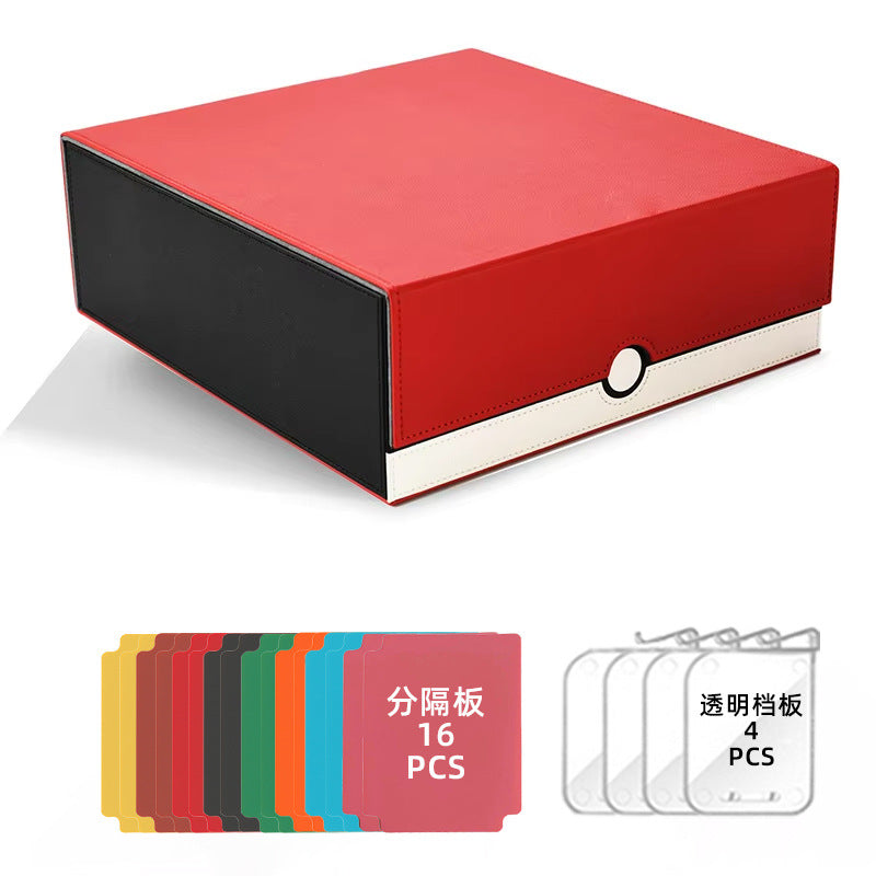 4 Slot Pokemon PU Leather TCG Card Storage Box 3000+pcs